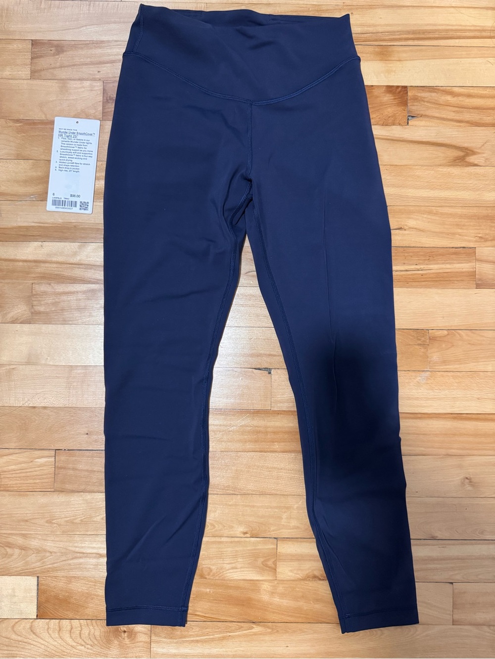 Lululemon wunder under smoothcover in true navy size 6